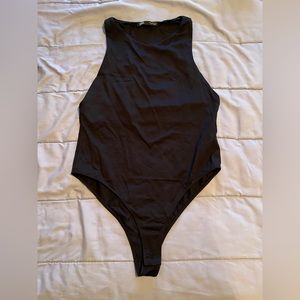 Zara Sleeveless Black Bodysuit
